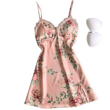 Load image into Gallery viewer, Women Pyjama Sets Sleeveless Backless Robe Nightgown Plus Size One-piece Dress Nightwear Sexy Pajamas Sets Cover Up
