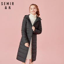 Load image into Gallery viewer, SEMIR Hood Parkas Female Outerwear Casaco Feminino Women Winter Jacket 2018 Fashion Thicken Cotton Padded Long Coat Women
